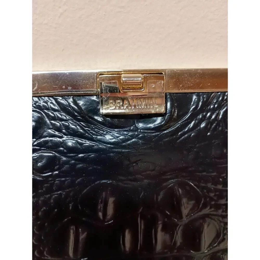 NWT Brahmin Tillie Clutch in Onyx a Nordstrom Anniv.